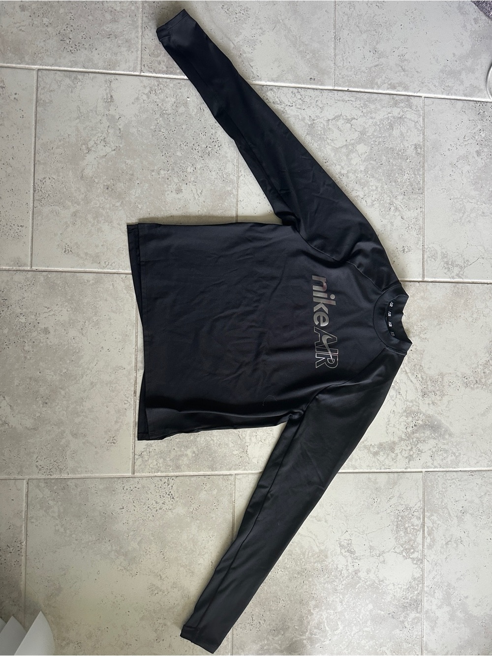 Nike Black Long-Sleeve Nike Air Crewneck Shirt